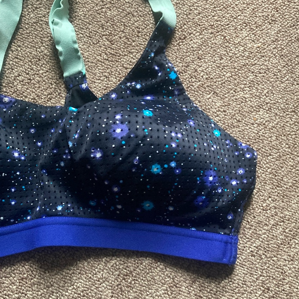 VSX Sport Black and Blue Sports Bra - Picture 7 of 10
